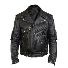 Load image into Gallery viewer, Men's Luxury Leather Jackets Casual Fashion Stand Collar Motorcycle Jacket