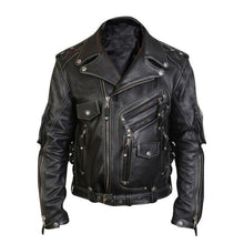 Load image into Gallery viewer, Men's Luxury Leather Jackets Casual Fashion Stand Collar Motorcycle Jacket